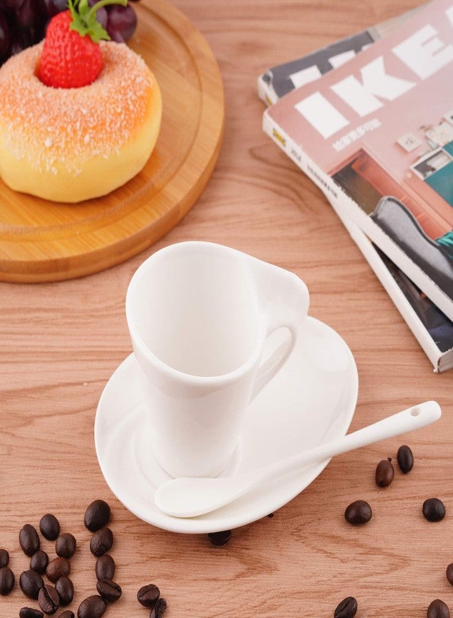 TRSPCWR Espresso Cups Set of 6, 2.5oz Ceramic Demitasse Cups Set with Saucers & Spoons, Complete Set with Storage Holder, Perfect for Home, Office, and Gift Giving - Image 4